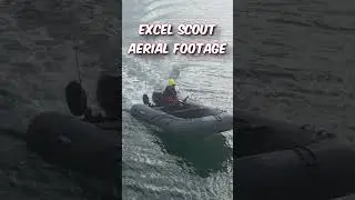 First Look: Excel Scout 400 inflatable boat - Drone🚤🛸 #inflatableboatfishing #excelboats #isleofman