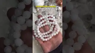 White confetti, bracelets and ankh confetti for Sheila💗 #crystals #crystalconfetti #whitecrystals
