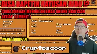 BARU! CARA MENGHASILKAN UANG DARI INTERNET DENGAN NAMBANG EMAS GRATISAN MENGGUNAKAN CRYPTOSCOOP