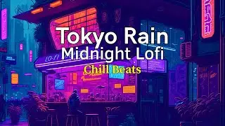Rainy Tokyo Lofi 🌧️ | Midnight Beats & Vending Machine Glow for Deep Focus & Chill