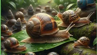 Snail Colonies in the Wild: A Survival Strategy from Predators.