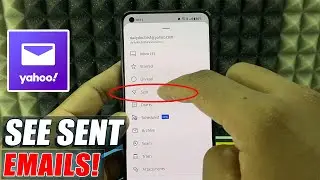how to see sent emails on yahoo app on mobile?