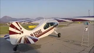 Landetraining, ein bisserl Lustfliegen mit der N6258C und Cpt.  Frequency als Co
