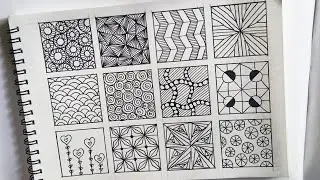 Zentangle patterns for beginners #zentangle#doodle#patterns
