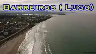 Barreiros ( Lugo ) y sus maravillosas playas a vista de drone