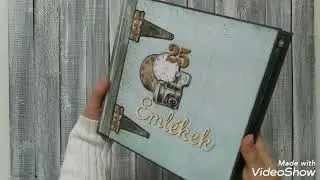 The Best Boss | 25th Anniversery | Interactive Scrapbook Album | few POP-UP pages | 8x8 inches