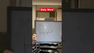 The Official Daily Word Is | Height | #shorts #fyp #education #words #learning #lol #meme