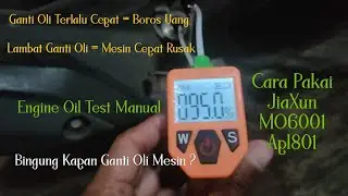 Cara Pakai Engine Oil Test Manual MO6001 APL801 #jiaxun