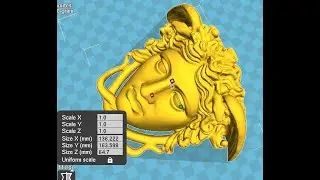 versace face in 3d printer