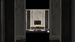 Empty Room to Luxury TV Wall ✨ | Marble Interior Transformation #shorts #viral #home