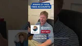 Beware of these fake accounts! My real TikTok is dropoutmm #fakeaccount #businesscoach #realme