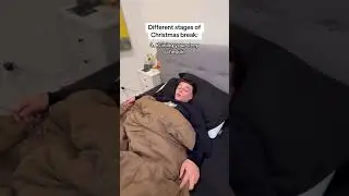 Разные этапы рождественских каникул выглядят как 😭 #вирусный