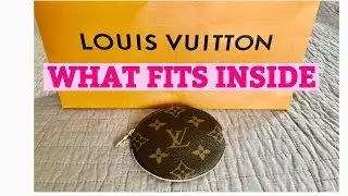 LOUIS VUITTON ROUND COIN PURSE + WHAT FITS INSIDE 🤩