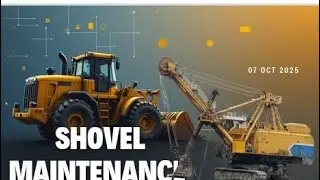 Russian shovel maintenance work 
