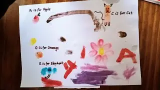 Thumb print picture for the Kids daily activity💡