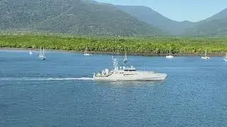 ADV Cape Otway 314 returning to base in Cairns Harbour, Australia
