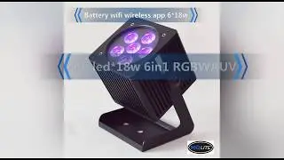 WATERPROOF outdoor BATTERY WIFI led uplight dmx wireless par can