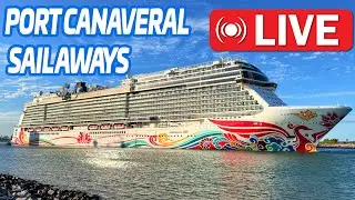 🔴 Live: Norwegian Joy Sailing Away from Port Canaveral | Cruise Ship Sail Away