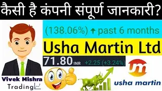 Usha Martin Ltd Share price June Quarterly Results Analysis Chart Review  stock market for beginners