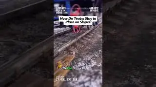 How Do Trains Stay in Place on Slopes #fyp#trainsafety #railwaytools #ironshoe #train#trainbrakes