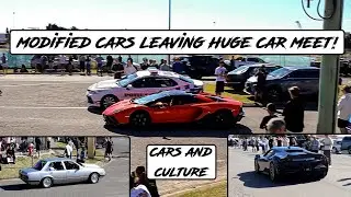 Modified Cars Leaving A Huge Brisbane Car Meet! | Motor Culture Australia | Cars and Culture