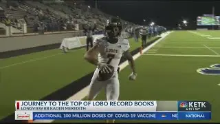 Work ethic takes Longview's Kaden Meredith into Lobo history books, a journey he shares with best fr