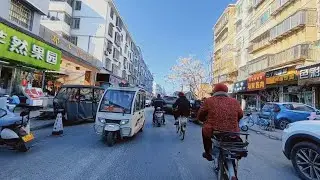 实拍中国开封街景，河道街—徐府街，老城中的三轮车真不少，纯朴的烟火气满满