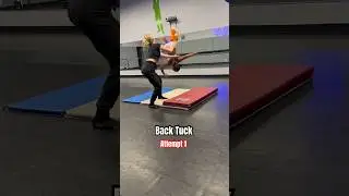 Attempting to do a Back Tuck #shorts #gym #flips