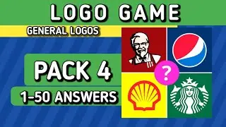 LOGO GAME ANSWERS | PACK 4, 1-50 @brainitquiz