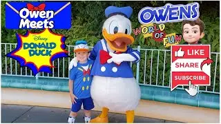 Meeting Donald Duck for the 1st time ever!!!