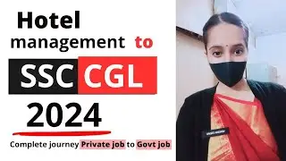 From Hotel Management to SSC CGL: My Career Transition Journey! 🔥#cgl #hotelmanagement