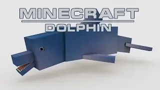 [Cinema 4D] Minecraft Modeling Dolphin