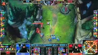 Gravity vs Team Counter Logic Gaming   League Of Legends NA LCS 2015 Summer W3D1k