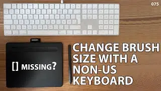 Wacom: Change brush size in PS with a non-US keyboard