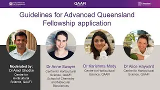 QAAFI EMCR Seminar: Guidelines for Advanced Queensland Fellowship application