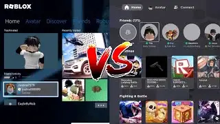 Comparing the Old and New Roblox Console (Xbox) menu!
