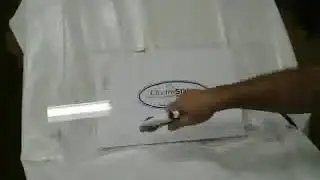 ElectroStatics, Inc. ionized air gun  anti-static blow-off guns in action vs  standard blow-off gun