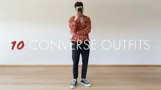 Простые способы стильно носить высокие кеды Converse