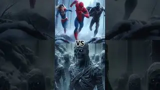 Spider-Man VS Sonic, Supergirl vs Ice Monster, Black Panther vs Ice Spider: Hero Showdown! #marvel