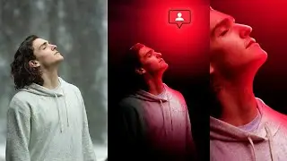 Photoshop Manipulation - Glowing Social Media Icon