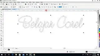 COREL DRAW | BELAJAR COREL HURUF SAMBUNG CUTTING