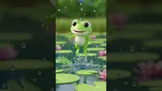 The Frog Goes Hop Hop 🐸🎵 | Fun Action Song | Kids Nursery Rhyme & Poem