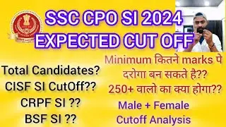 SSC CPO SI 2024 EXPECTED CUT-OFF #cposi #ssc #cutoff #cpo_si_cutoff #viral #bsf #cisf_cutoff #dpsi