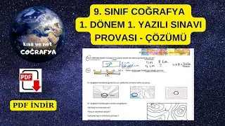 9. Sınıf coğrafya 1. Dönem 1. Yazılı Örneği Çözümü Yazılı hazırlık Çalışması 2025 meb