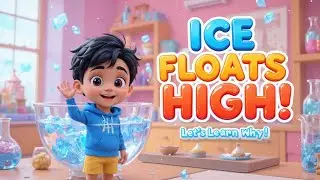 Why Does Ice Float? 🧊 | The Ice Song for Kids | Fun Science by Azlan Kids TV