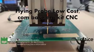 Flying Probe Low Cost, com base num kit CNC