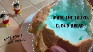 I tried making the TIKTOK cloud bread | aesthetics 💯