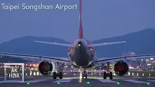 4K HDR｜Full Day Plane Spotting at Taipei Songshan Airport｜臺北松山國際機場