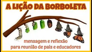 A LIÇÃO DA BORBOLETA | MENSAGEM E REFLEXÃO PARA REUNIÃO DE PAIS