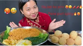 Spicy 🌶️ 🥵pane puri ra gajjabko piro 🥵🥵😁😅🔥🔥🔥🔥￼